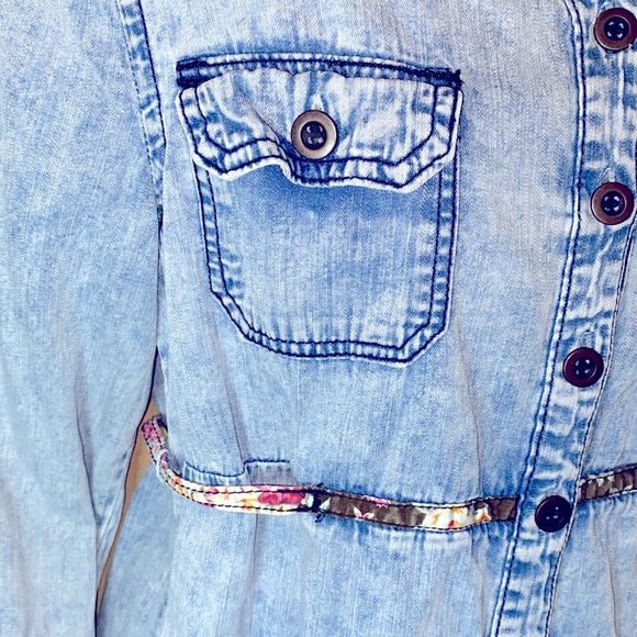 Celebrity Pink Jeans Stonewashed Denim Midi Dress - Picture 9 of 12